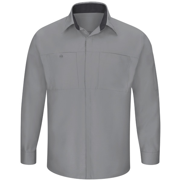 Men's Long Sleeve Performance Plus Shop Shirt with OilBlok Technology