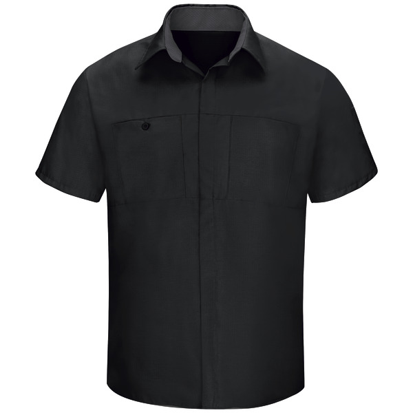 [SY42BC] Men's Short Sleeve Performance Plus Shop Shirt With Oilblok Technology