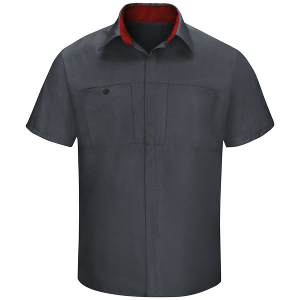 Men's Short Sleeve Performance Plus Shop Shirt With Oilblok Technology