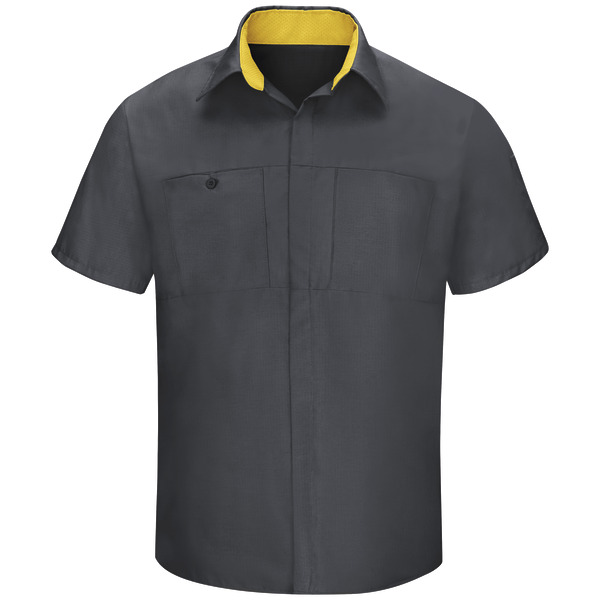 Men's Short Sleeve Performance Plus Shop Shirt With Oilblok Technology
