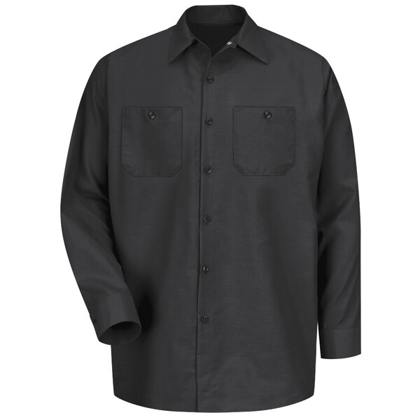 [SP14BK] Men's Long Sleeve Industrial Work Shirt