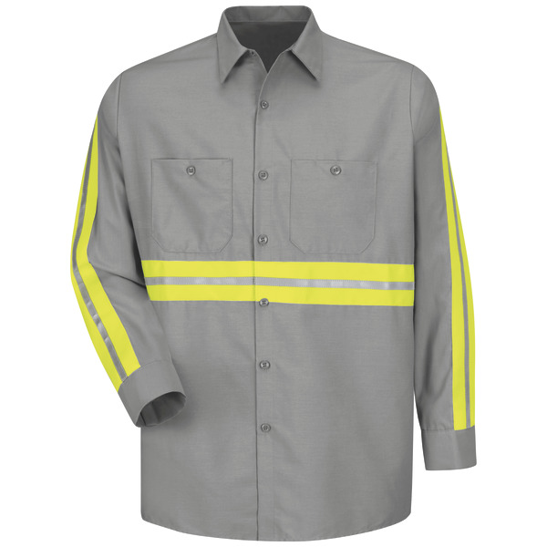 Long Sleeve Enhanced Visibility Industrial Work Shirt