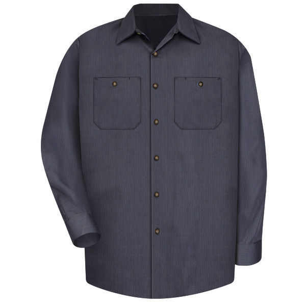 [SP14GB] Men's Long Sleeve Geometric Microcheck Work Shirt