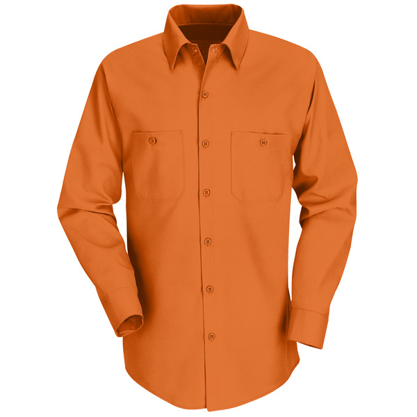 [SP14OR] Men's Long Sleeve Industrial Work Shirt