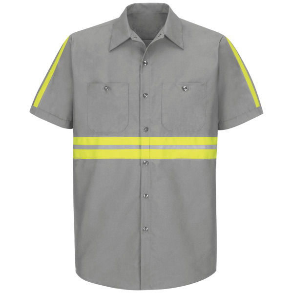 [SP24EG] Short Sleeve Enhanced Visibility Industrial Work Shirt