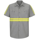 Short Sleeve Enhanced Visibility Industrial Work Shirt