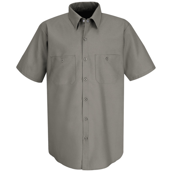 [SP24GY] Men's Short Sleeve Industrial Work Shirt