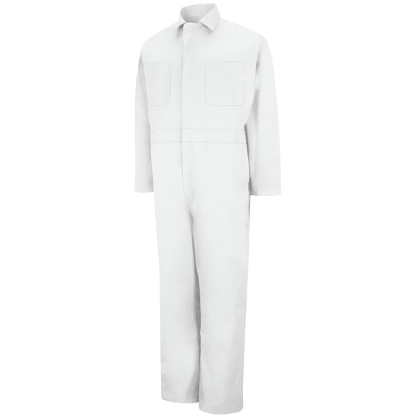 [CT10WH] Twill Action Back Coverall with Chest Pockets