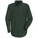 Men's Long Sleeve Wrinkle-Resistant Cotton Work Shirt