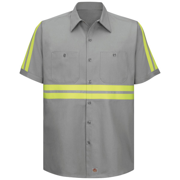 [SC40EG] Short Sleeve Enhanced Visibility Cotton Work Shirt