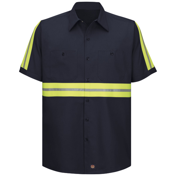 [SC40EN] Short Sleeve Enhanced Visibility Cotton Work Shirt