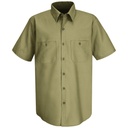 Men's Short Sleeve Wrinkle-Resistant Cotton Work Shirt