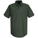Men's Short Sleeve Wrinkle-Resistant Cotton Work Shirt