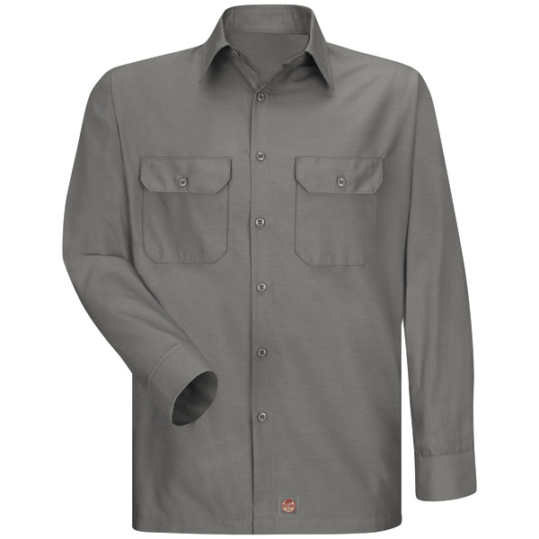 [SY50GY] Men's Long Sleeve Solid Rip Stop Shirt