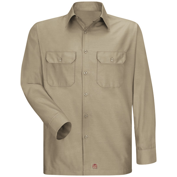 Men's Long Sleeve Solid Rip Stop Shirt