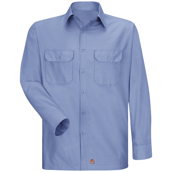 Men's Long Sleeve Solid Rip Stop Shirt