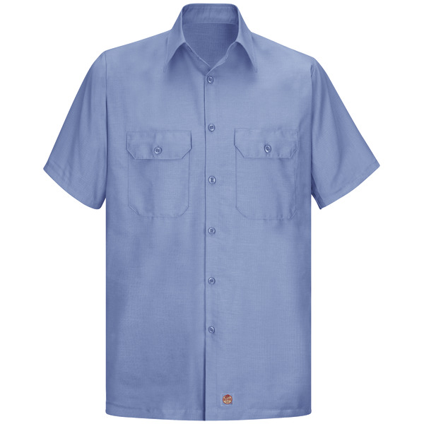 Men's Short Sleeve Solid Rip Stop Shirt