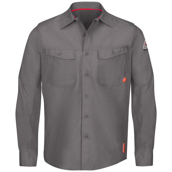 [QS40GY] iQ Series® Endurance Collection Men's FR Work Shirt
