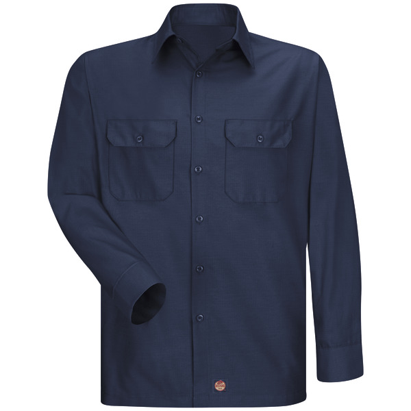 [SY50NV] Men's Long Sleeve Solid Rip Stop Shirt (XS)