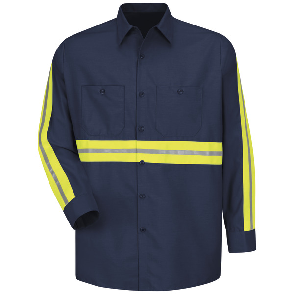 [SP14EN] Long Sleeve Enhanced Visibility Industrial Work Shirt (XS)