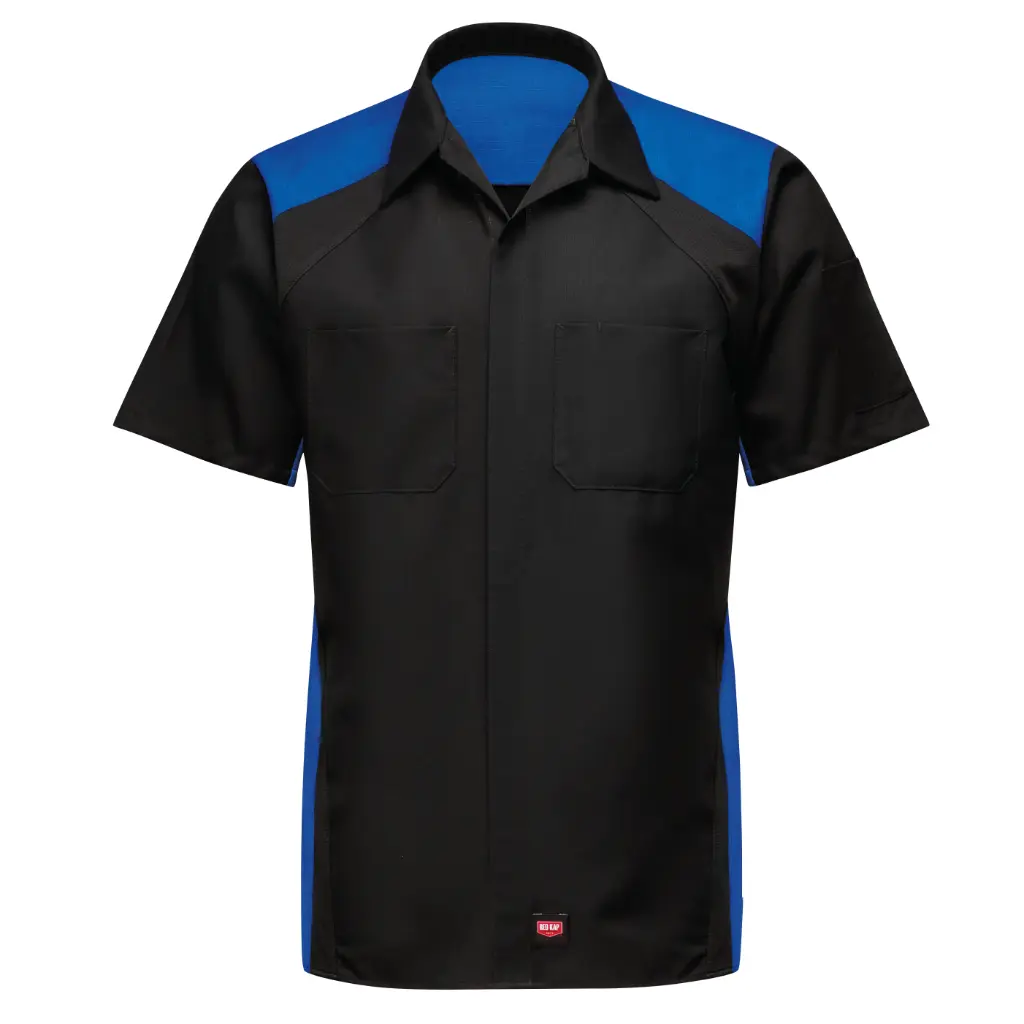 Men's Short Sleeve Performance Plus Shop Shirt With Oilblok Technology