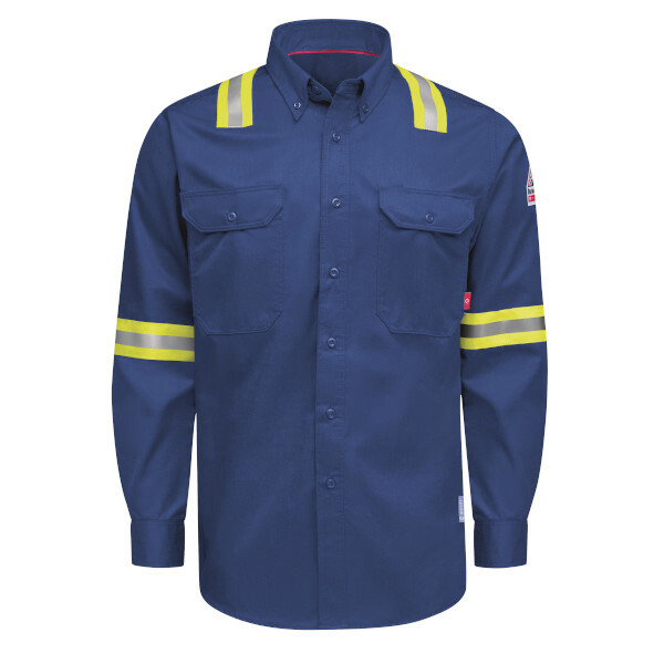 [QS26RE] iQ Series Men’s Enhanced-Vis Midweight Comfort Woven Shirt (S)